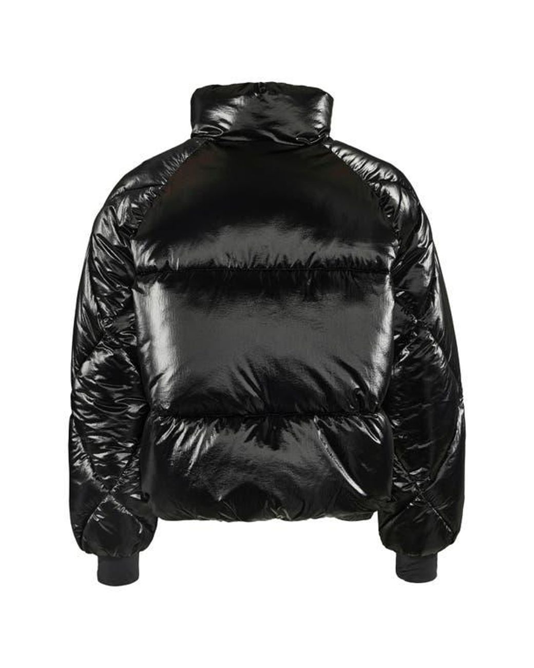 Noisy May Kit Nylon Puffer Coat in Black Lyst