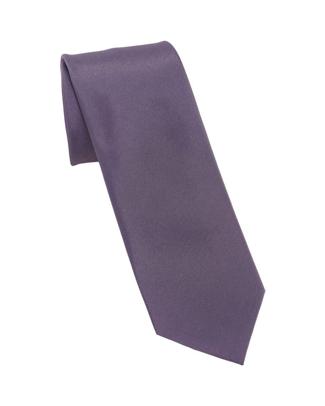 DKNY Purple Iridescent Solid Tie for men