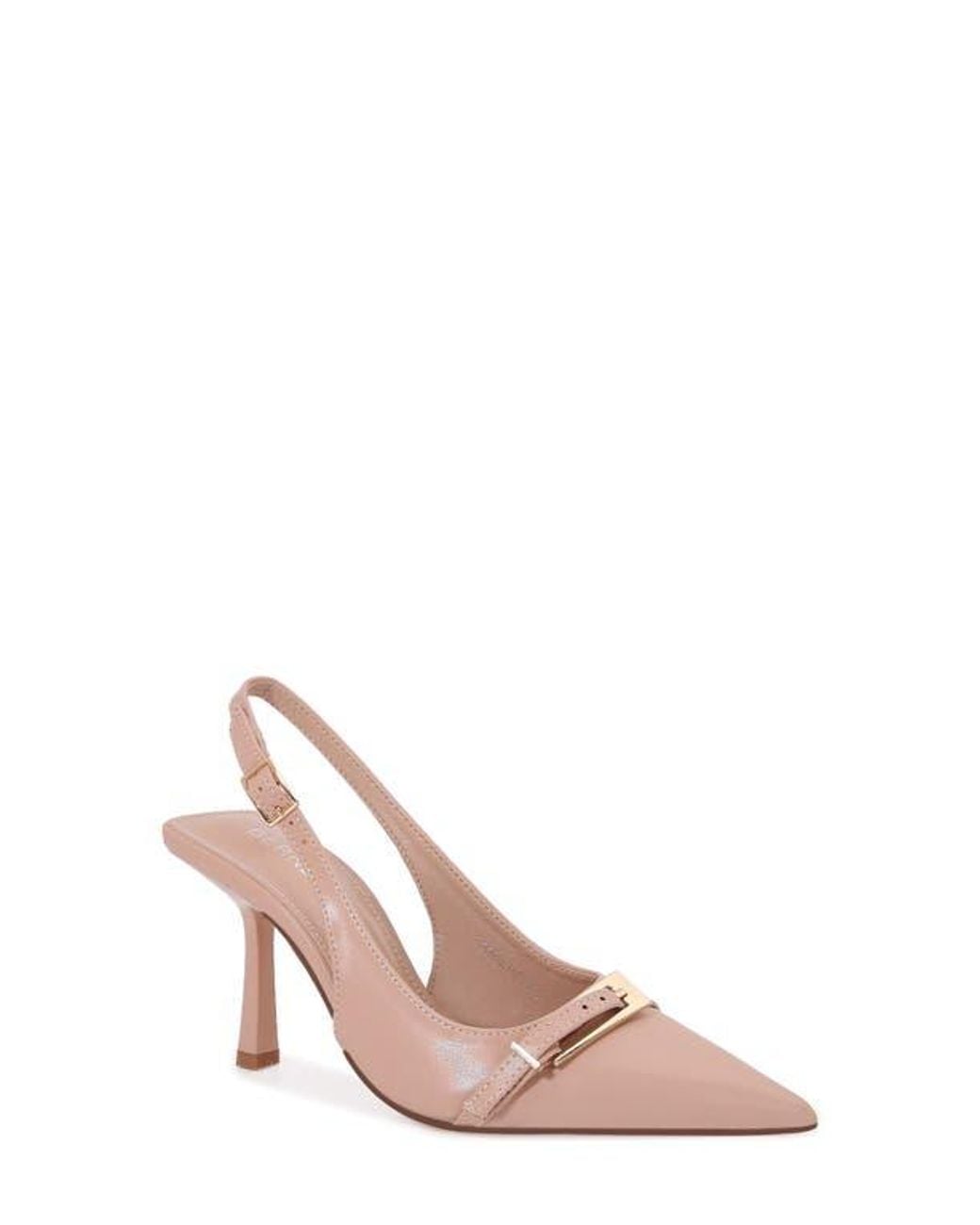 BERNESS Pink Coraline Pointed Toe Slingback Pump