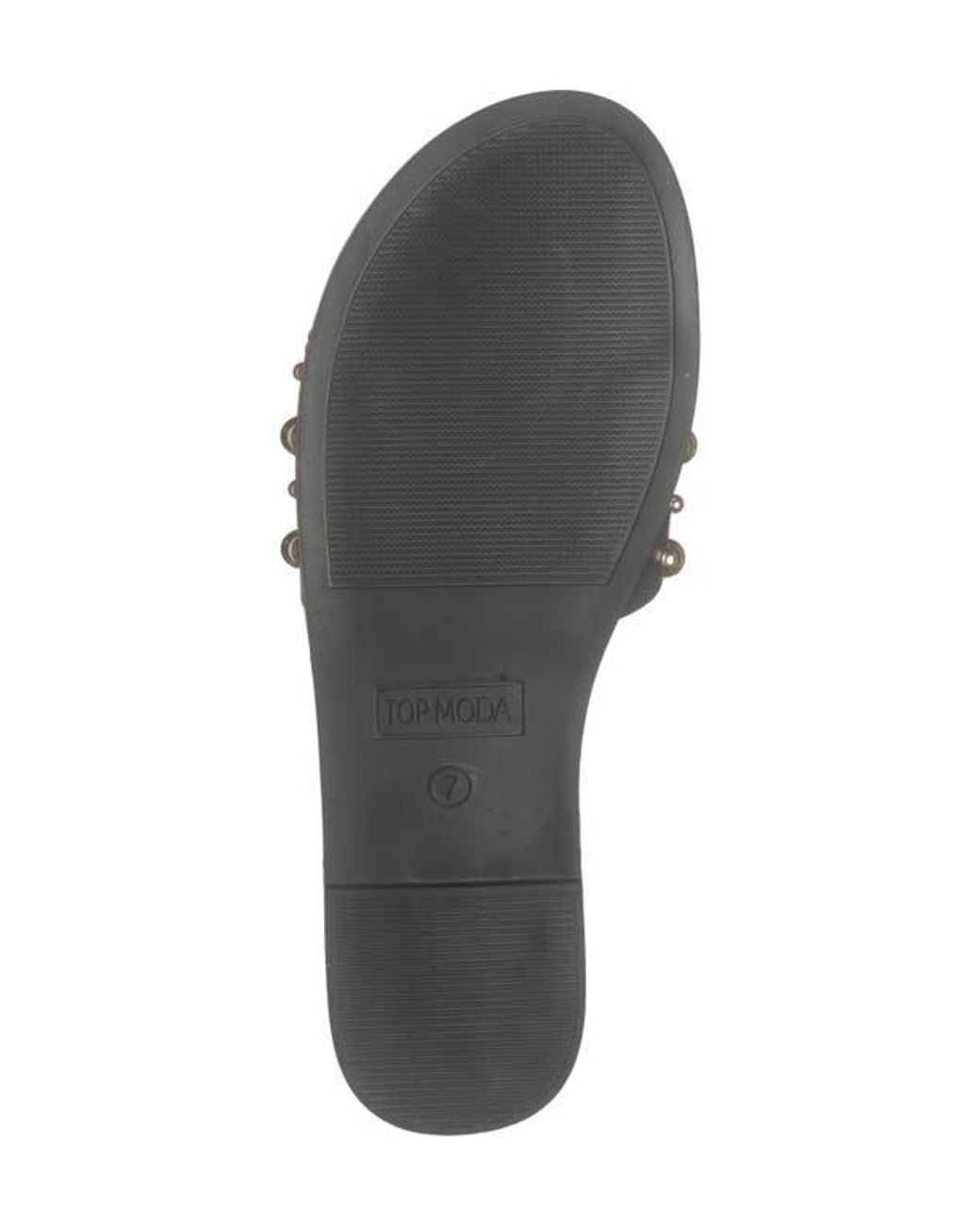 Top Moda Gray Mick Flat Sandal