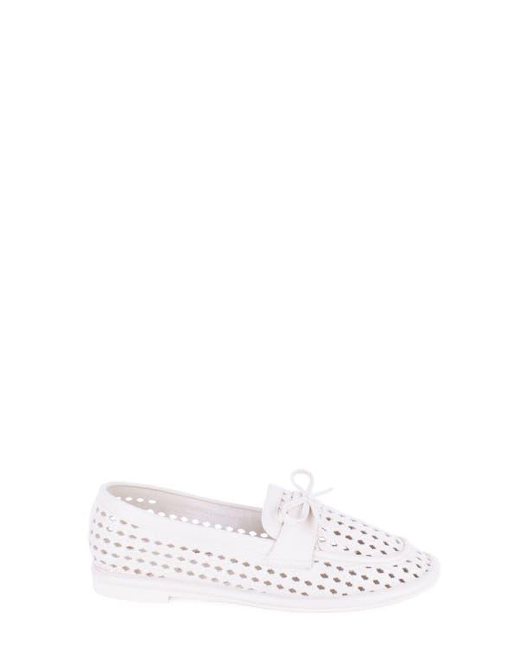 Tahari White Maple Cutout Loafer