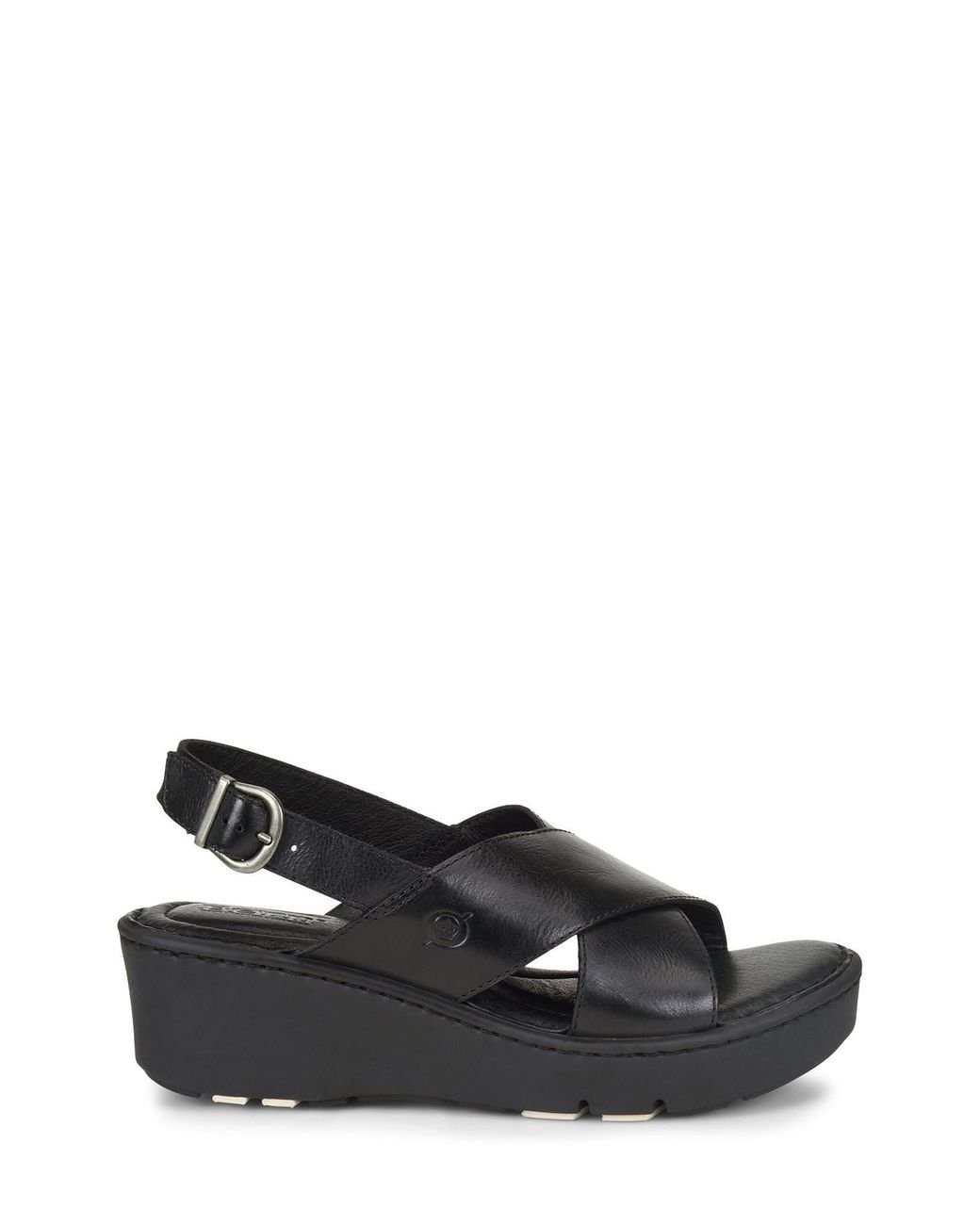Born Malheur Wedge Sandal in Black Lyst