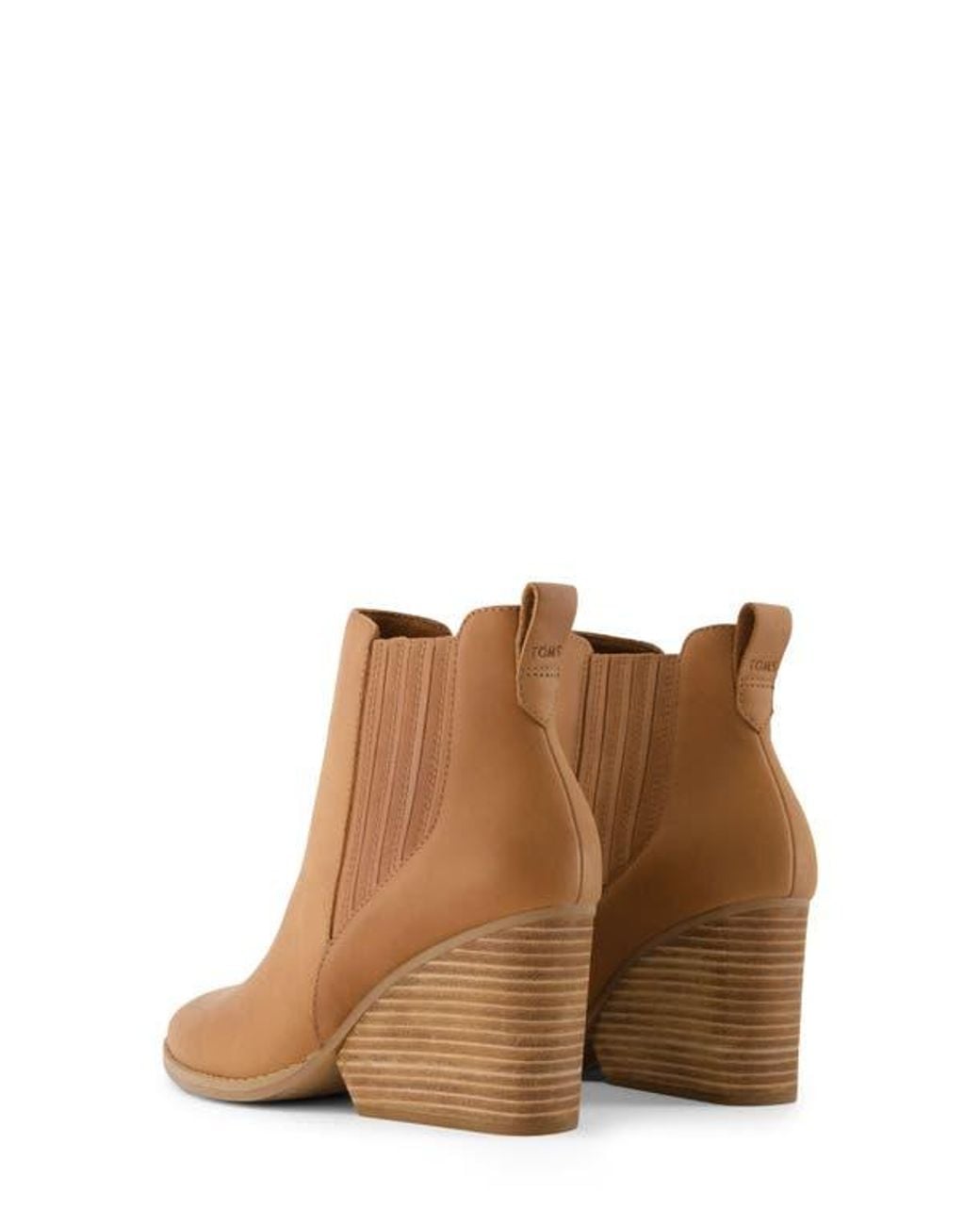 TOMS Brown Waxed Leather Bootie