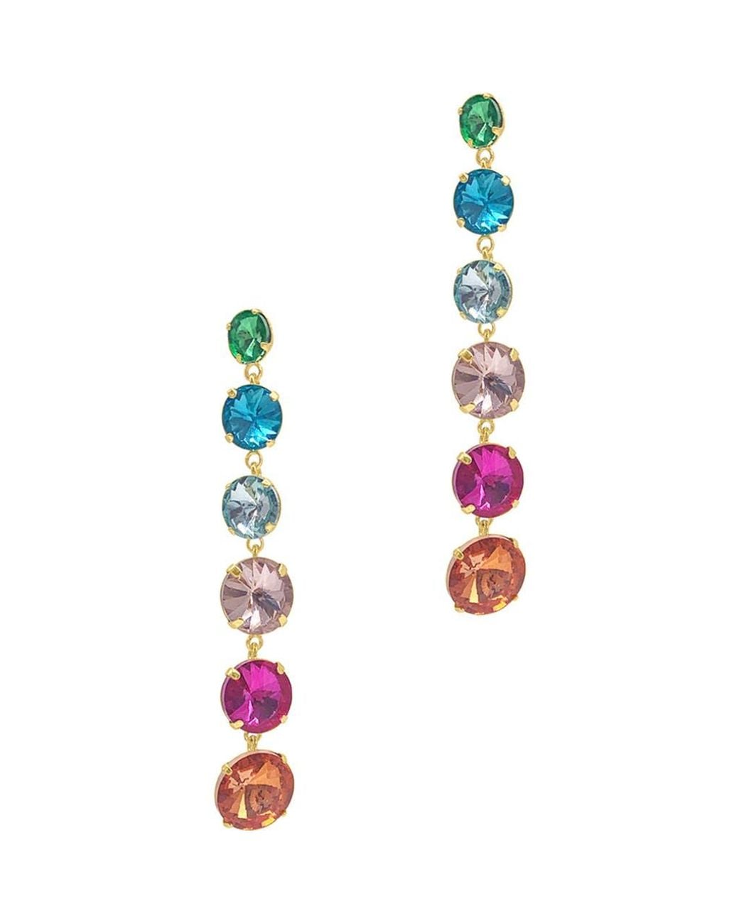 Adornia White Linear Drop Earrings