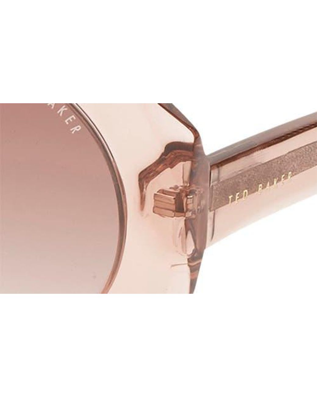 Ted Baker Pink 51Mm Round Sunglasses