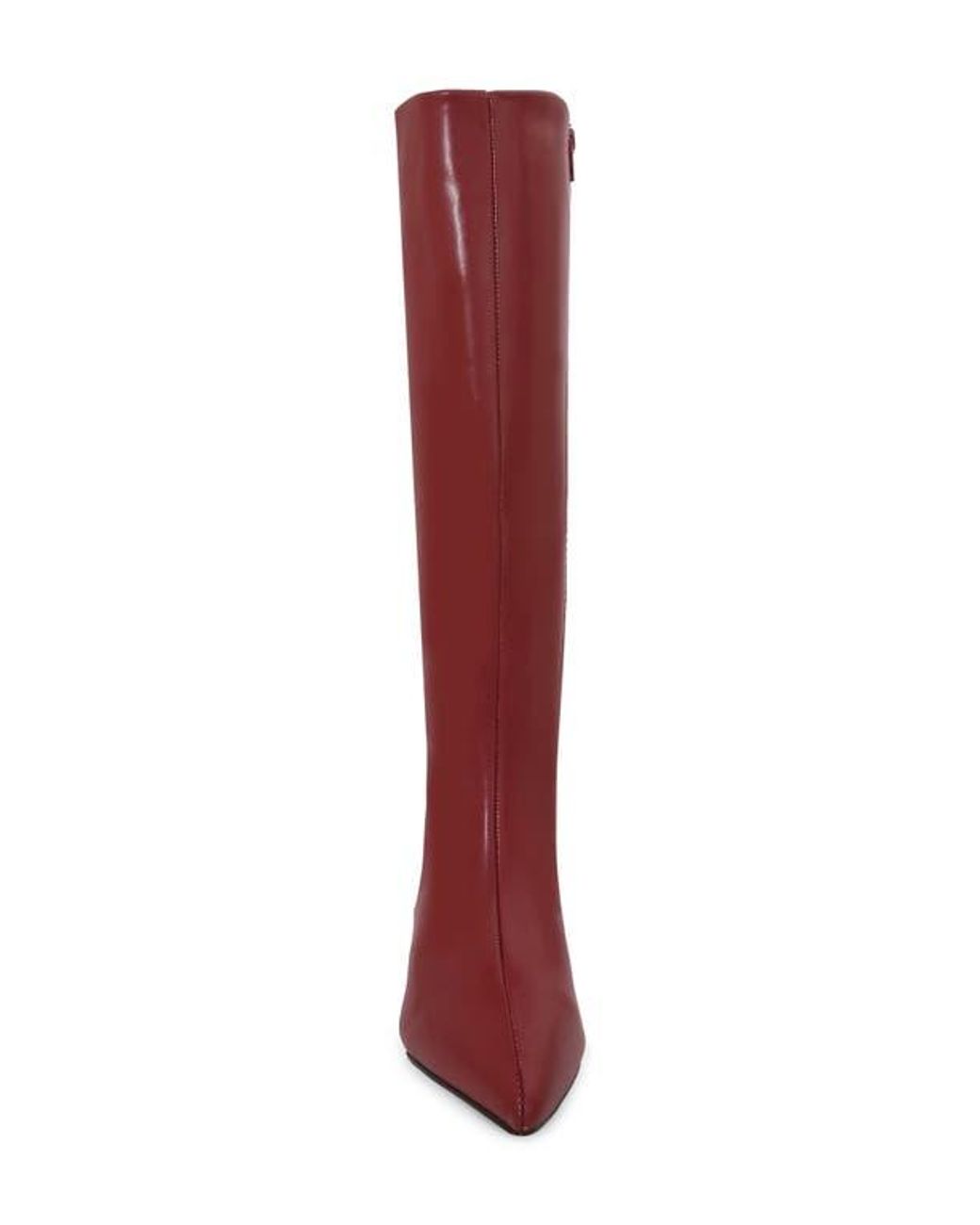 BERNESS Red Samara Kitten Heel Knee High Boot