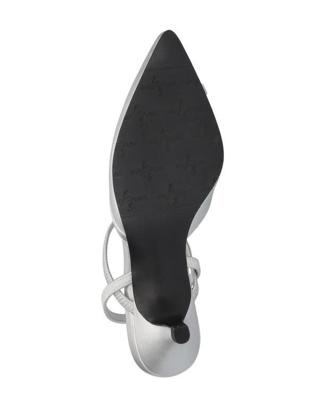 Easy Street White Slingback Kitten Heel Pumps