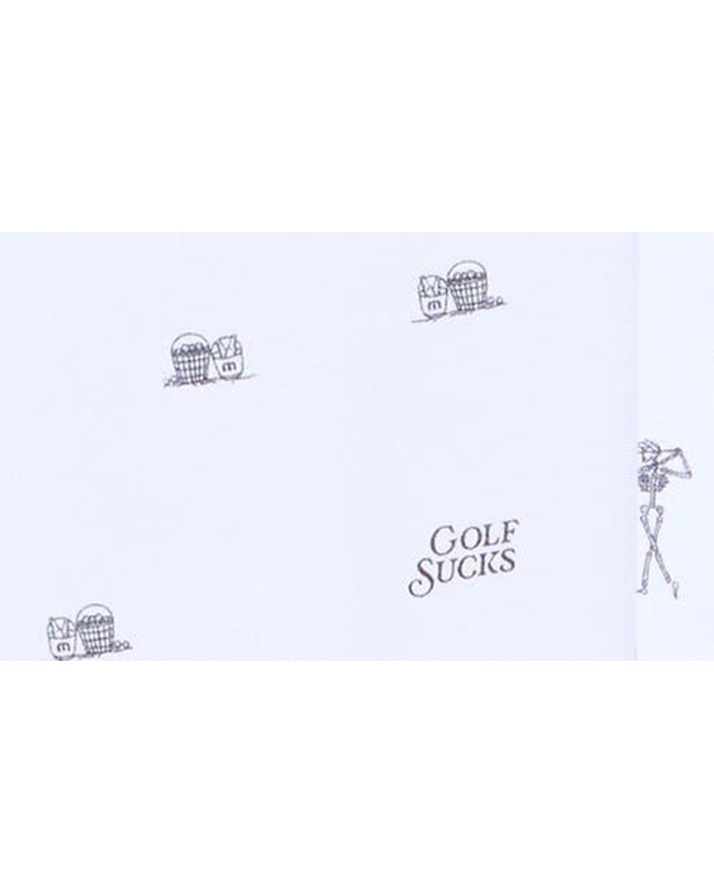Travis Mathew White Golf Sucks Performance Polo for men