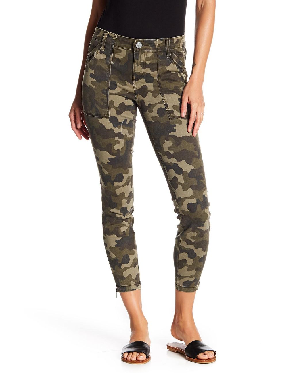 The Kloth Denim Connie Camo Raw Hem 