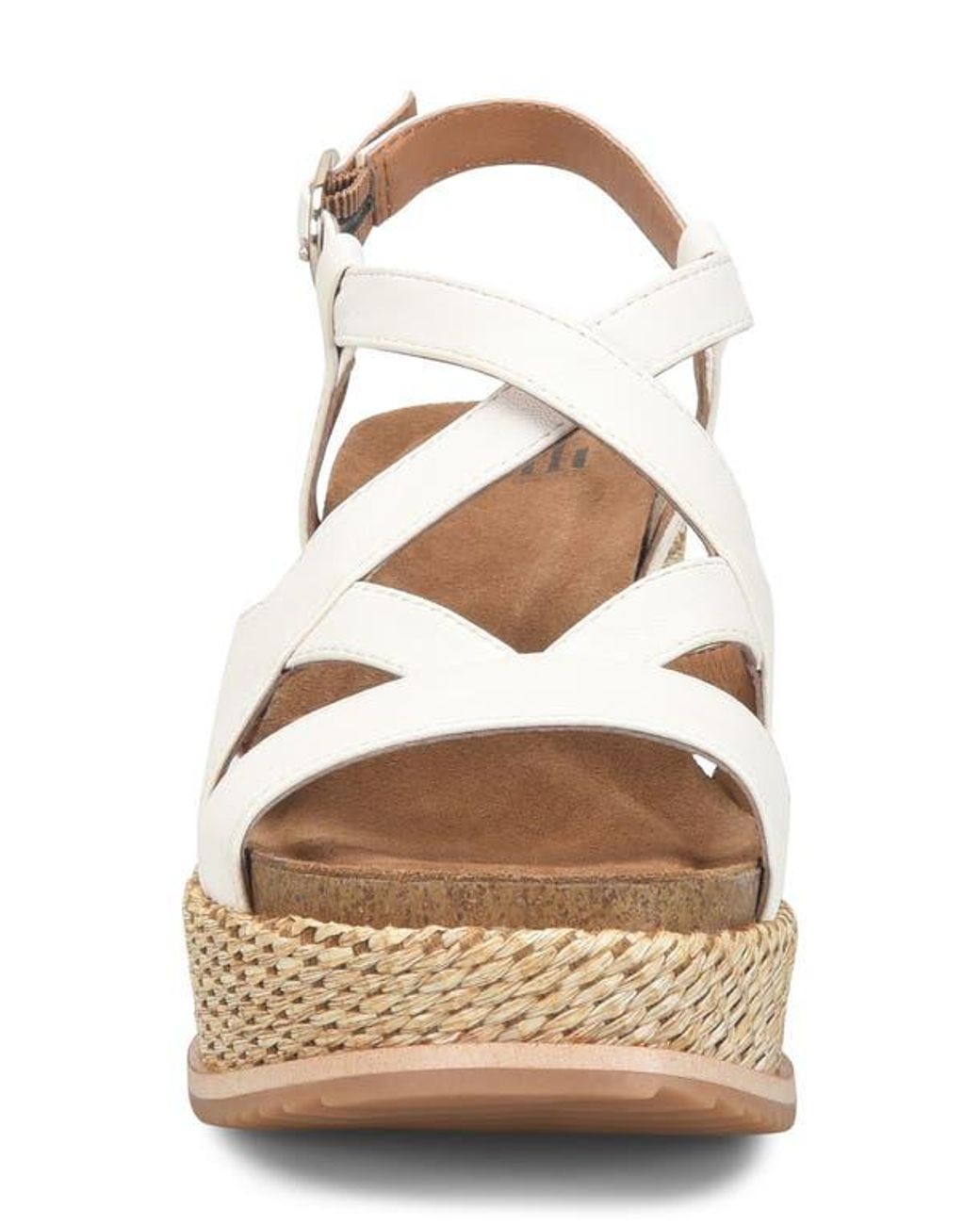 Söfft Natural Devyn Slingback Espadrille Platform Wedge Sandal
