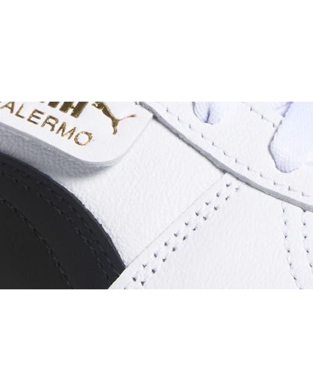 PUMA White Palermo Elevata Platform Sneaker