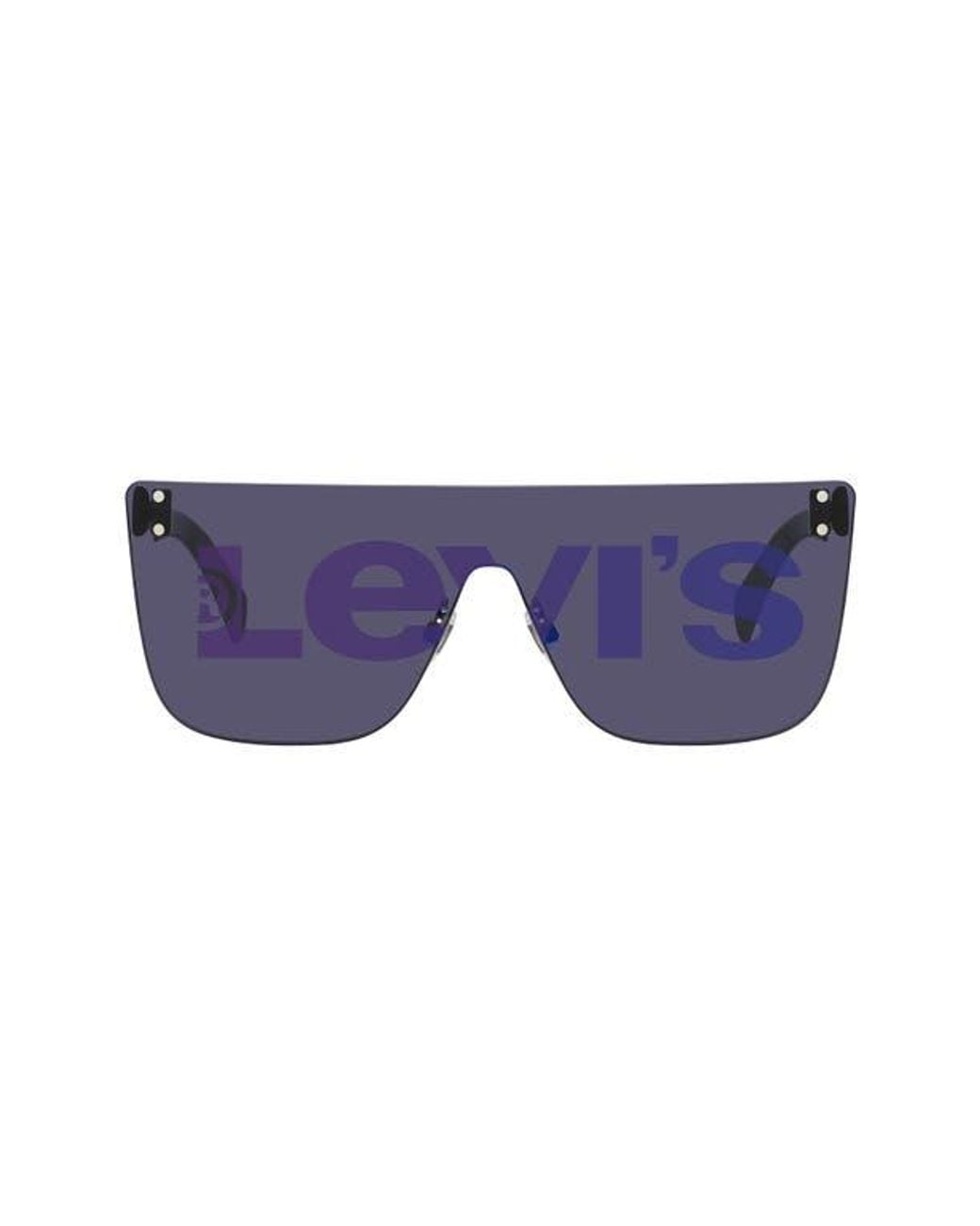 Levi's Blue 99Mm Shield Sunglasses