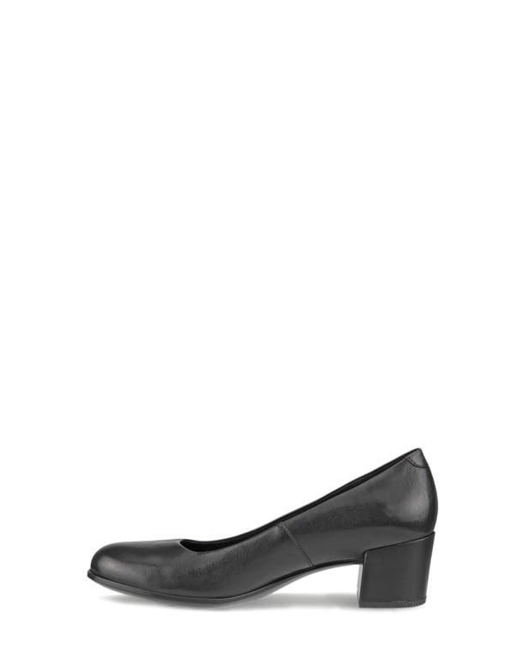 Ecco Black Block Heel Pump