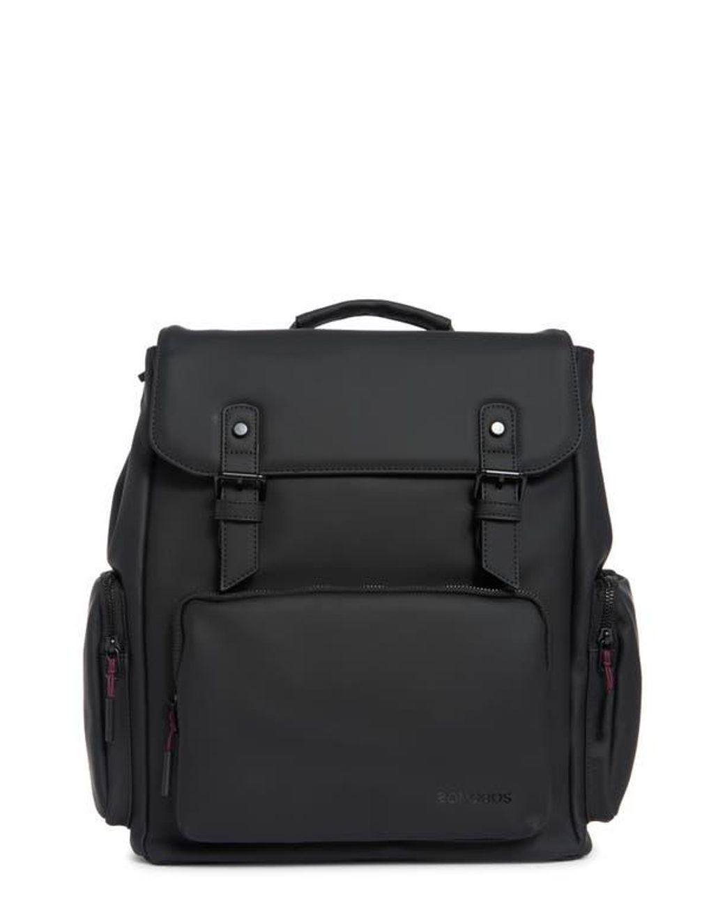 Bonobos Black Rubberized Laptop Backpack for men
