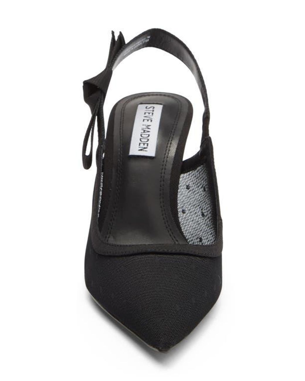 Steve Madden Black Stefani Slingback Pump