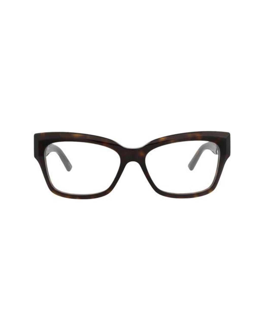 Balenciaga Black 55Mm Rectangular Optical Glasses