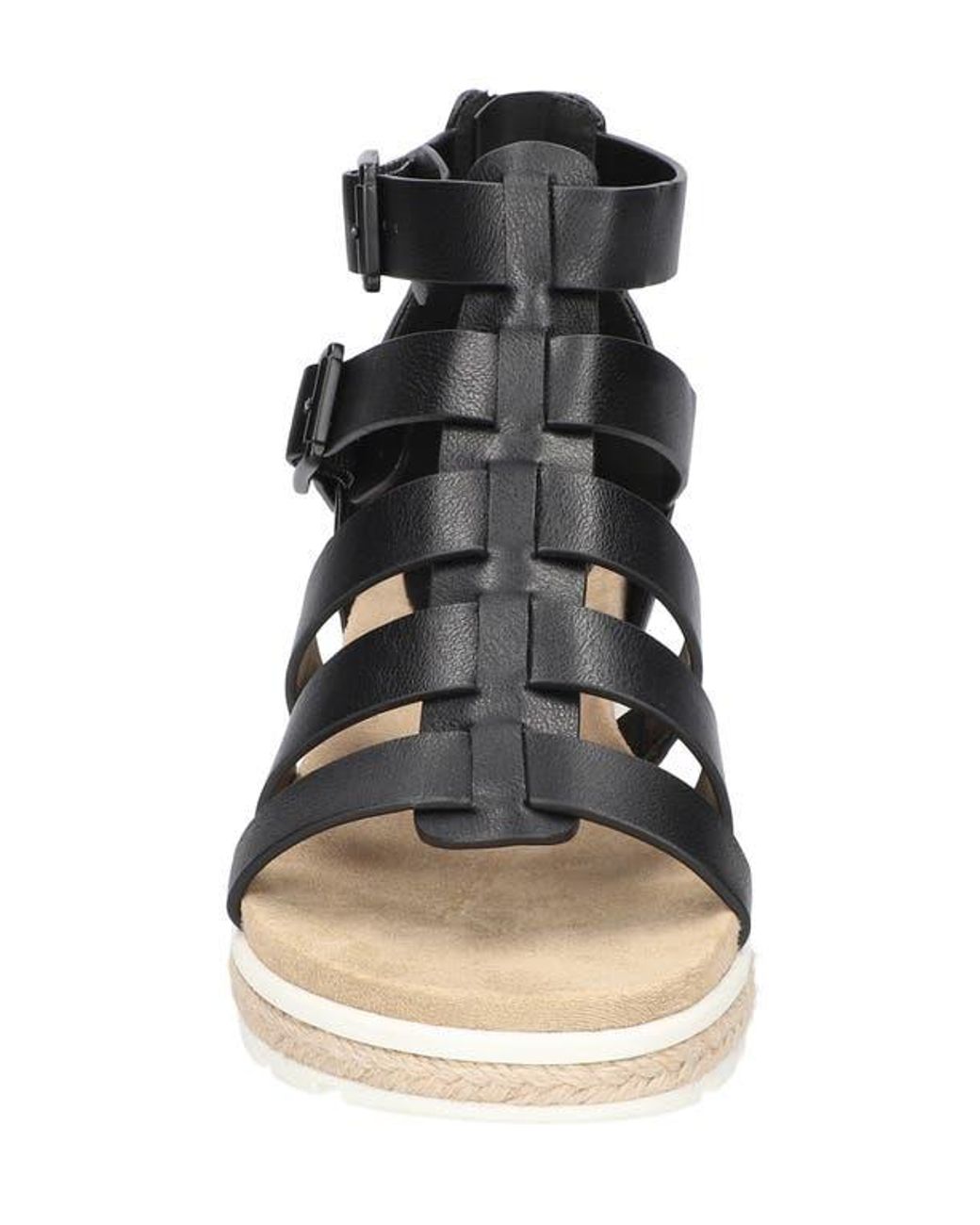 Easy Street Black Simon Caged Sandal