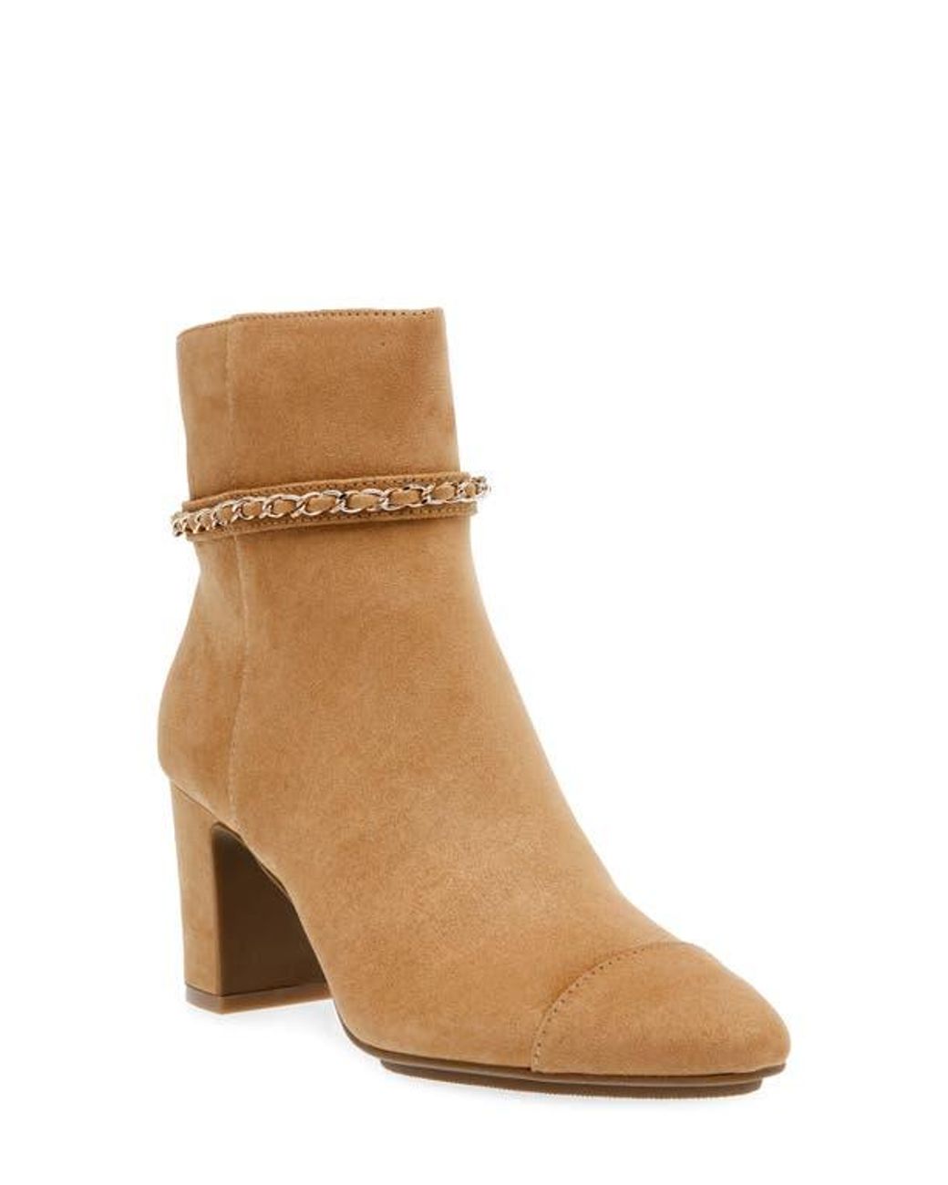 Anne Klein Suri Bootie in Brown Lyst