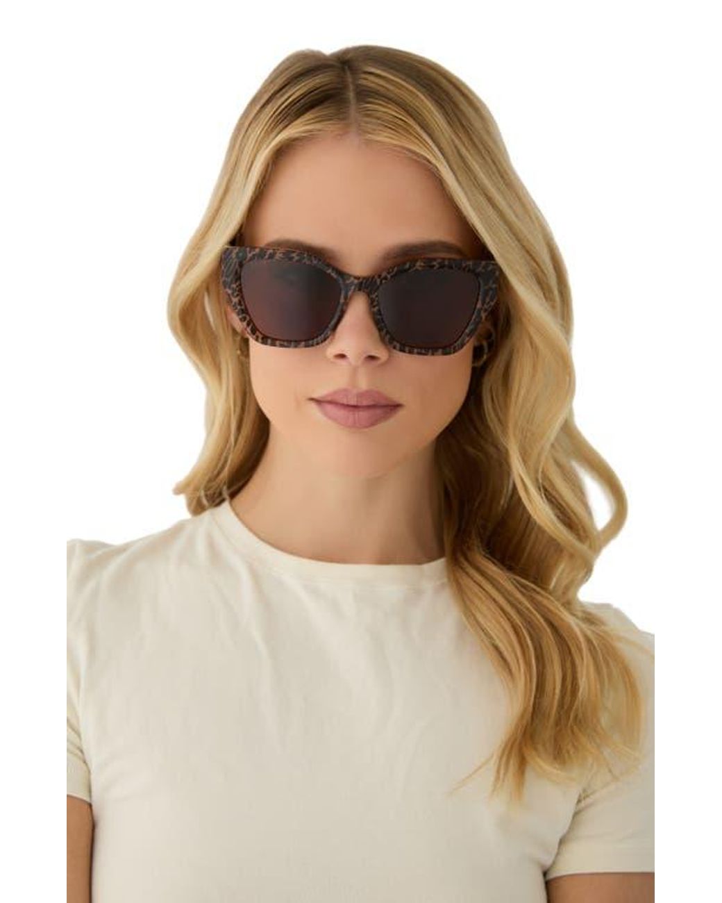 DIFF Brown Evie 54Mm Cat Eye Sunglasses