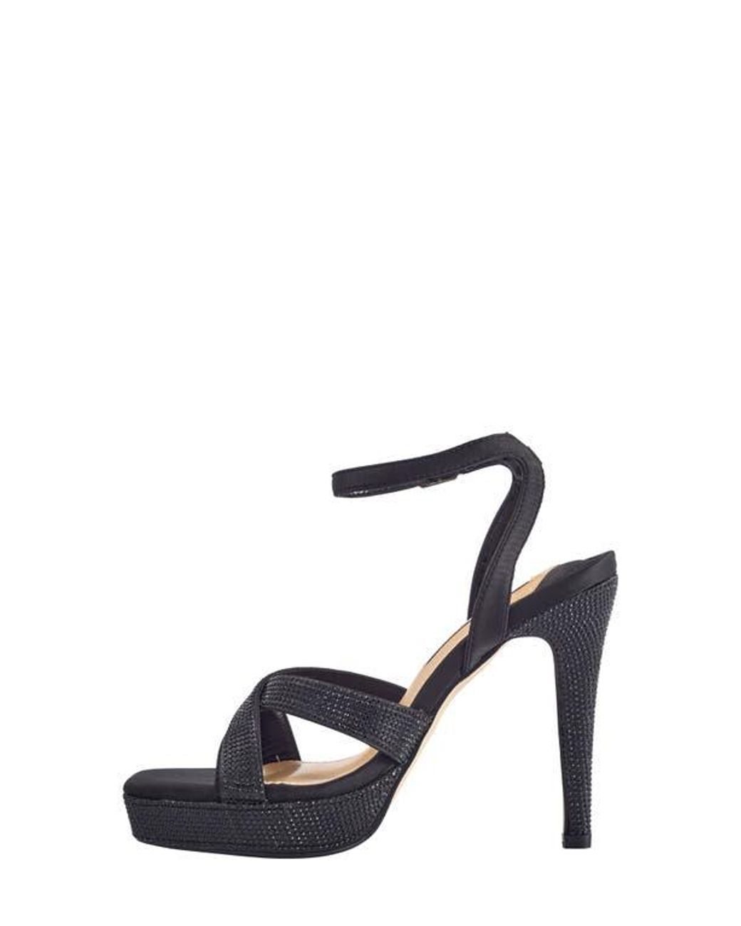 Lady Couture Blue Rhinestone Platform Sandal
