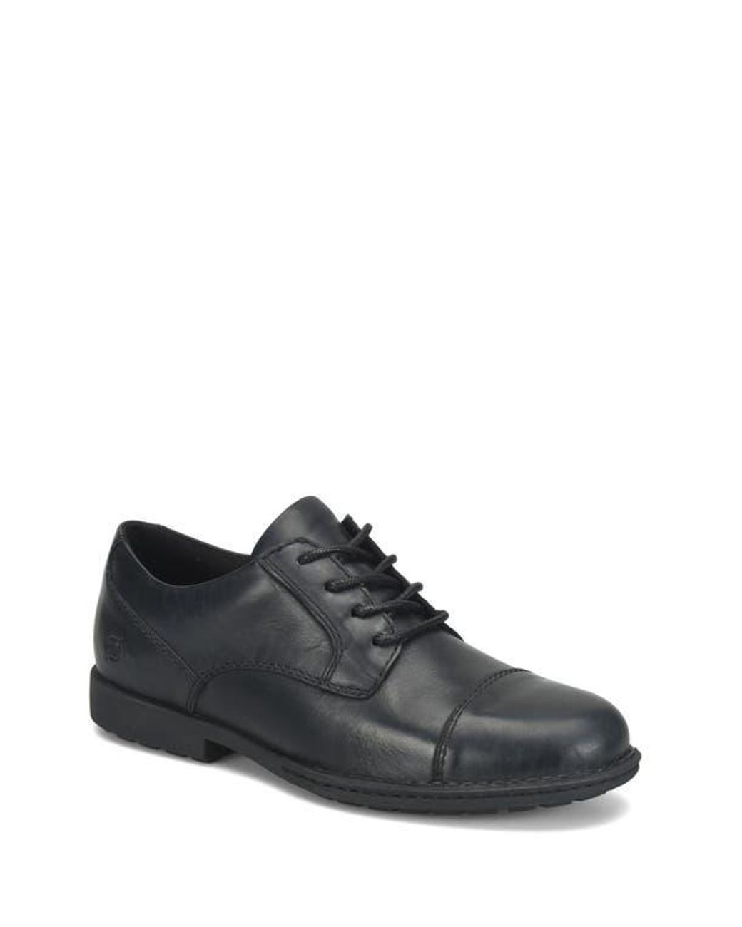 Børn Black Sebastian Leather Cap Toe Derby for men