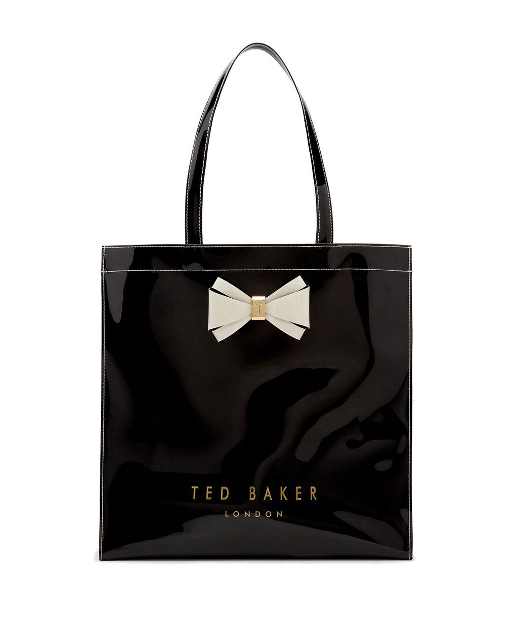 Ted Baker Alacon Bow Large Icon Bag in Black | Lyst