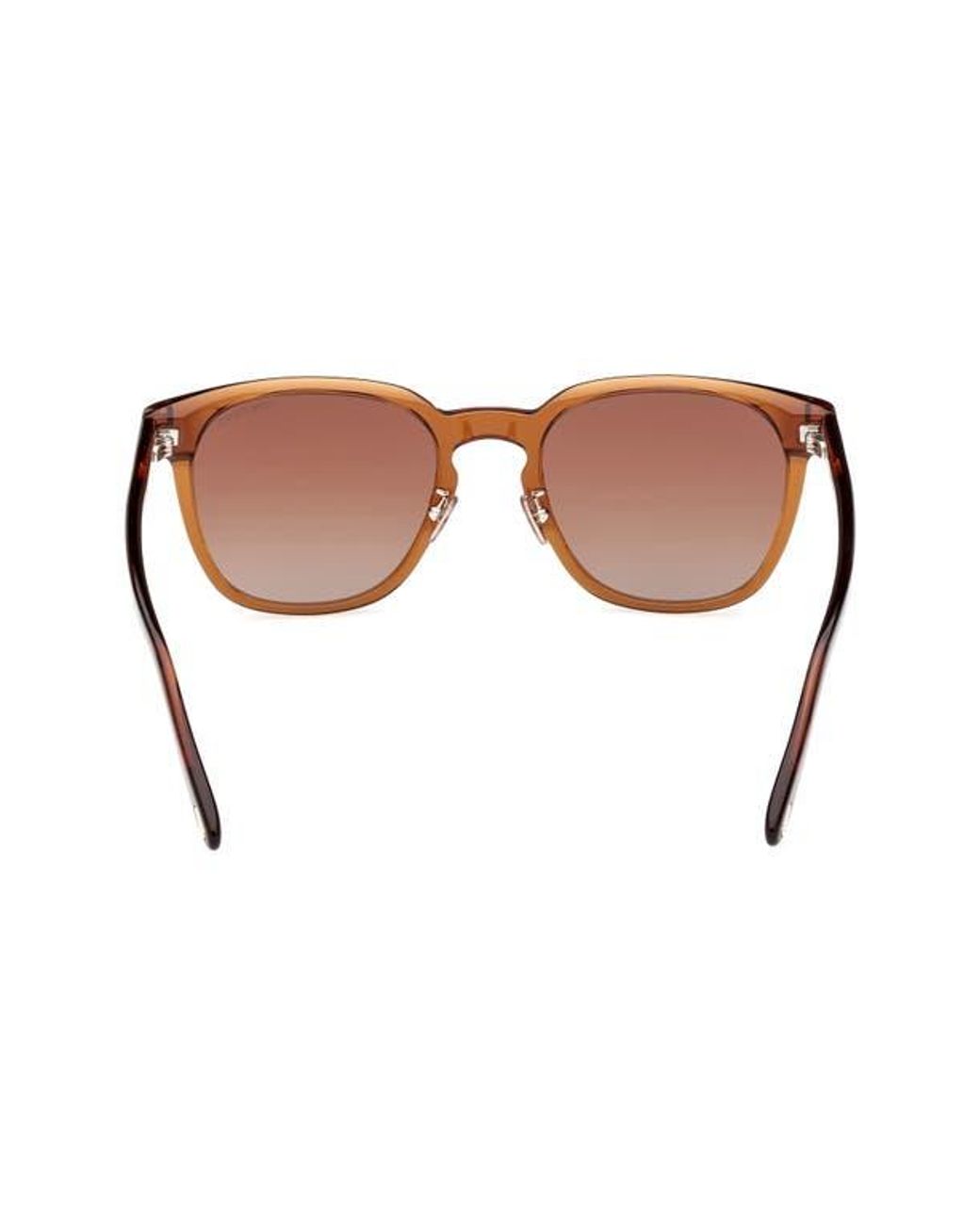 Tom Ford Brown 56Mm Gradient Round Sunglasses