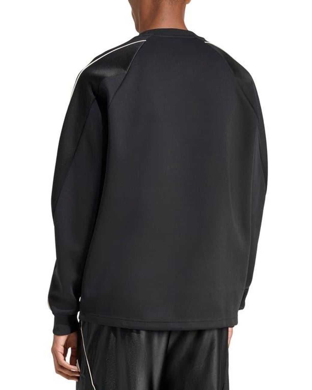 Adidas Black Stadium Crewneck Sweatshirt for men