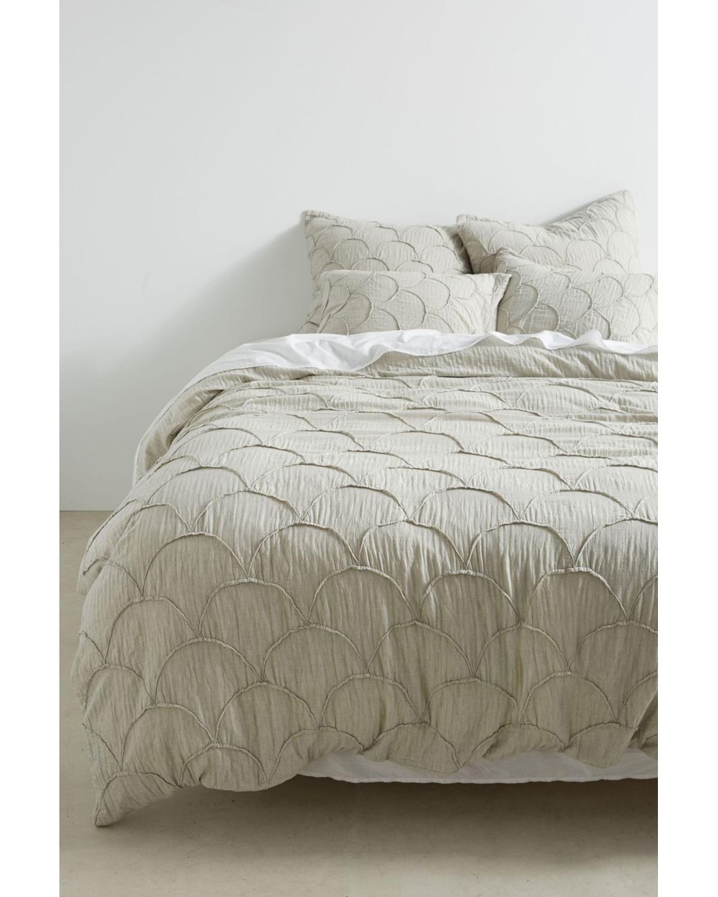 Anthropologie Cotton Riji Duvet Cover In Light Grey Gray For Men