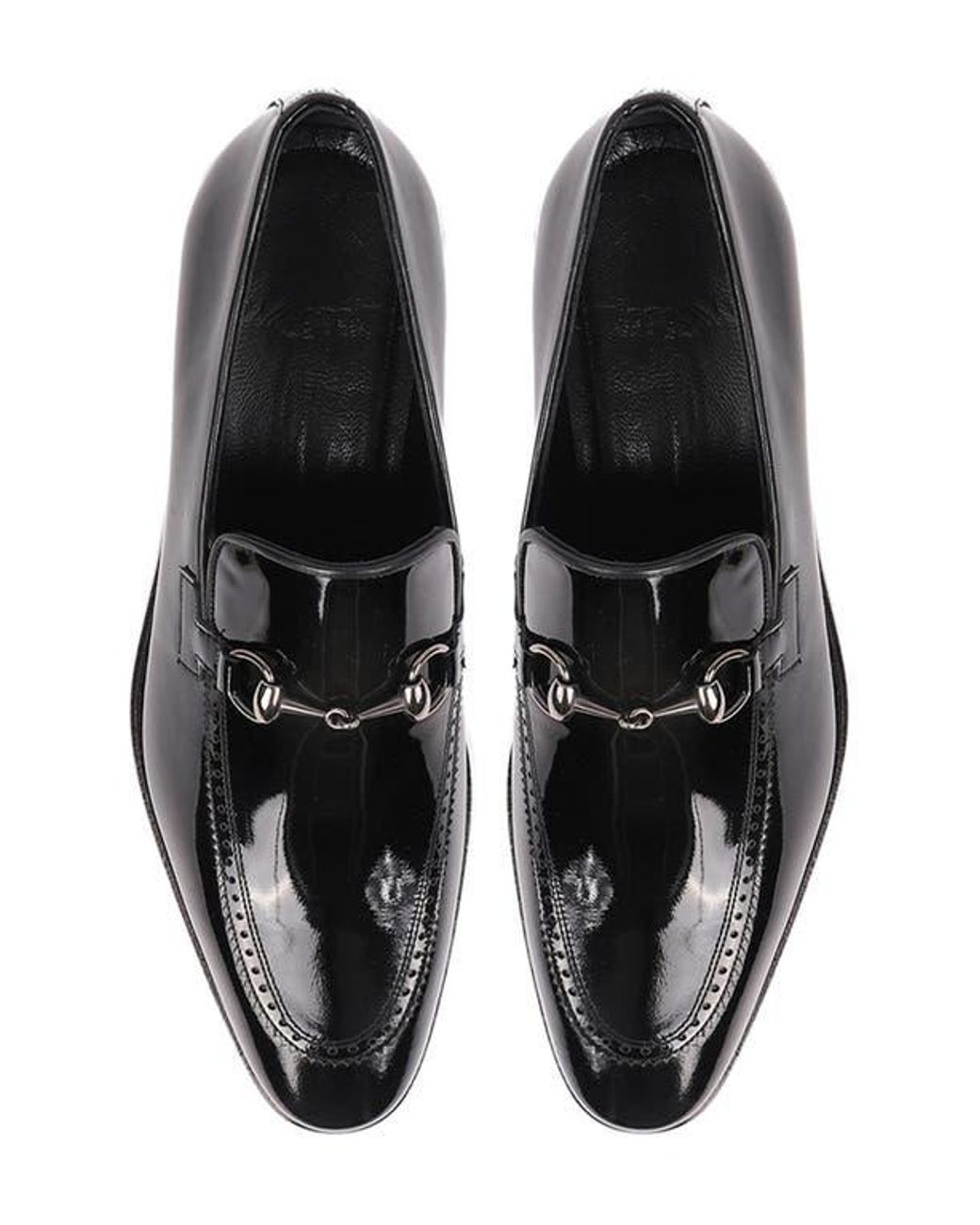 VELLAPAIS Black Edroy Apron Toe Bit Loafer for men