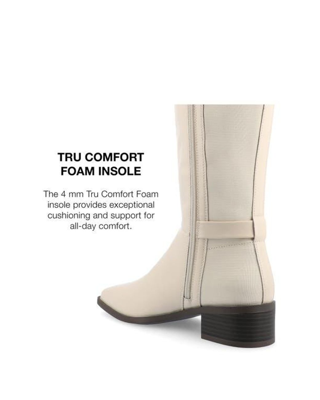 Journee Collection White Londyn Boot