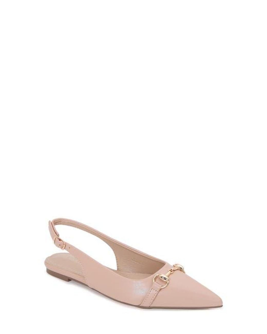 BERNESS Pink Bit Slingback Flat