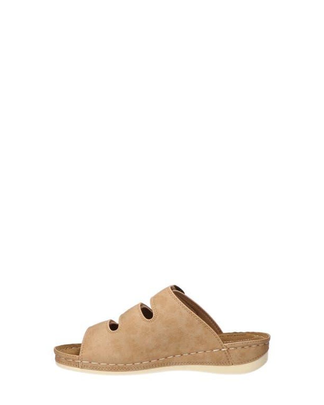 Easy Street Brown Pinterry Slide Sandal