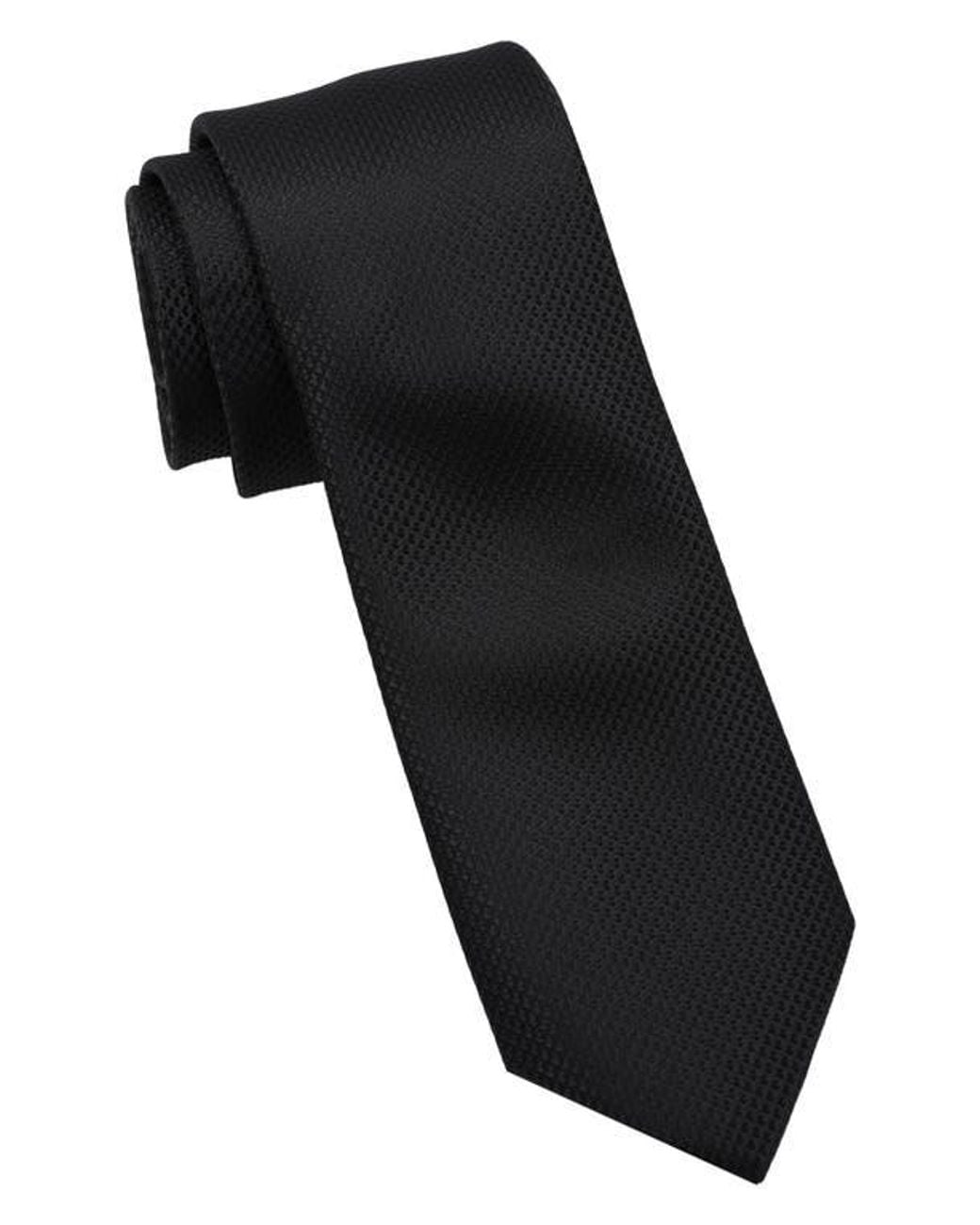 Ben Sherman Black Textured Solid Tie for men