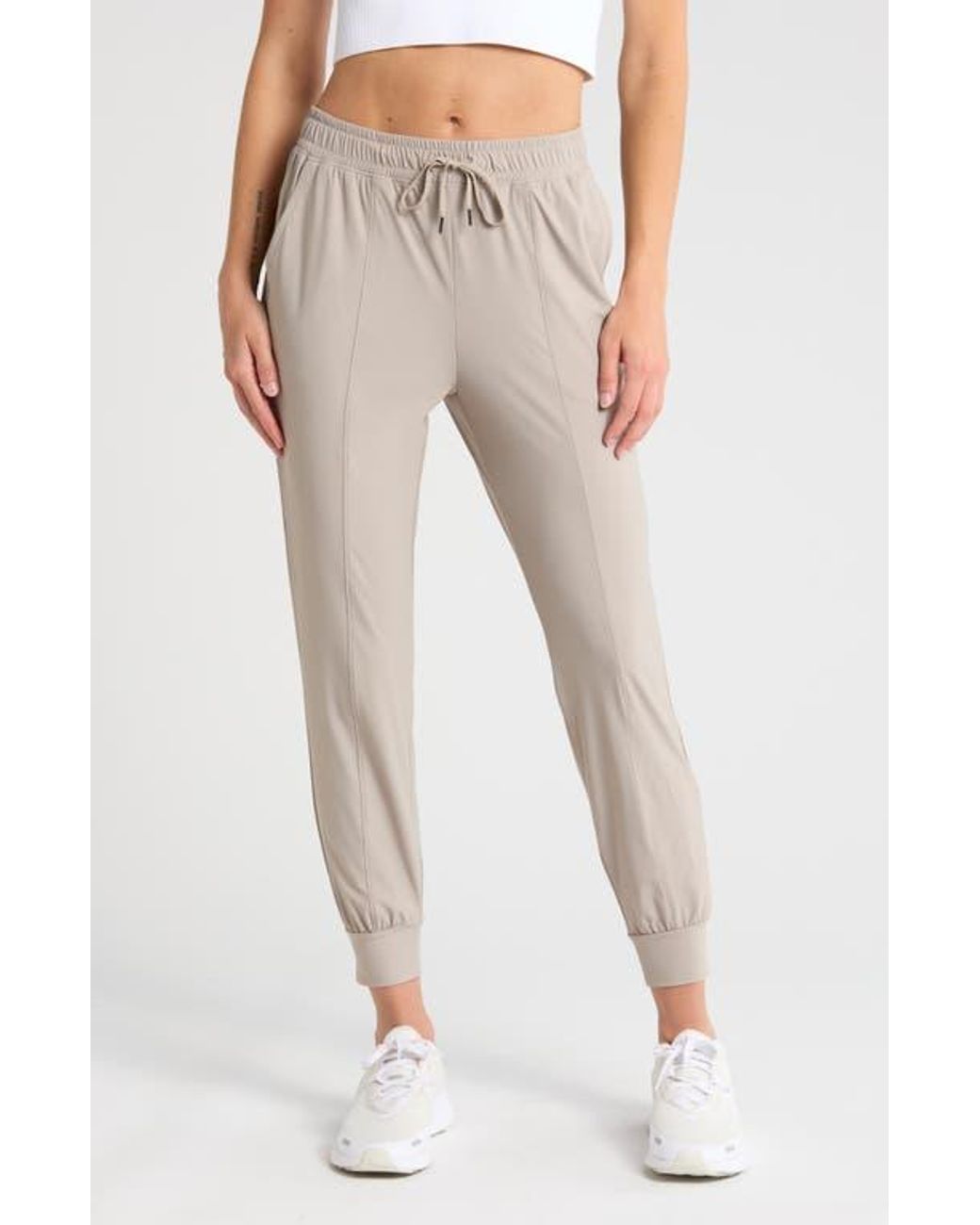 90 Degrees Warp X Cool Down Joggers in Gray Lyst