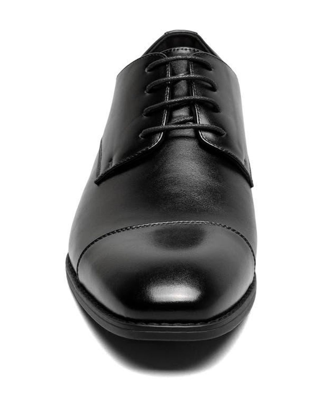 Stacy Adams Black Nelson Cap Toe Derby for men