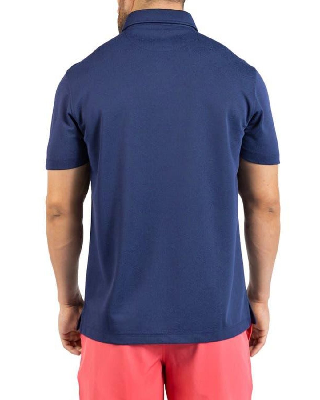 Tailorbyrd Blue Knit Polo for men