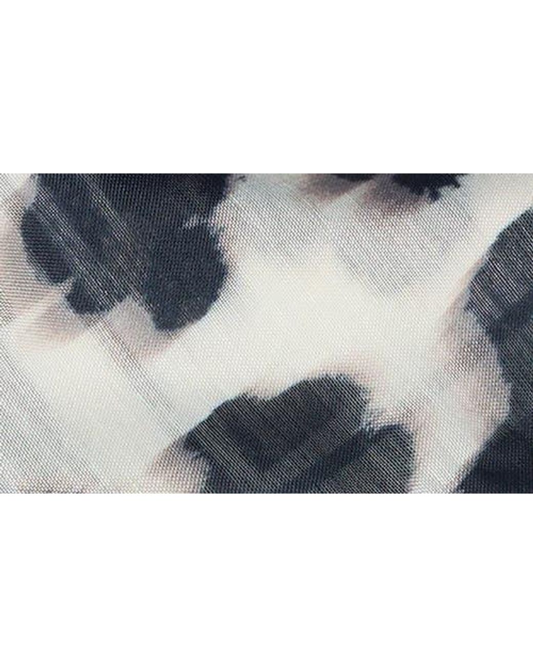 BCBGeneration Blue Leopard Print Square Scarf