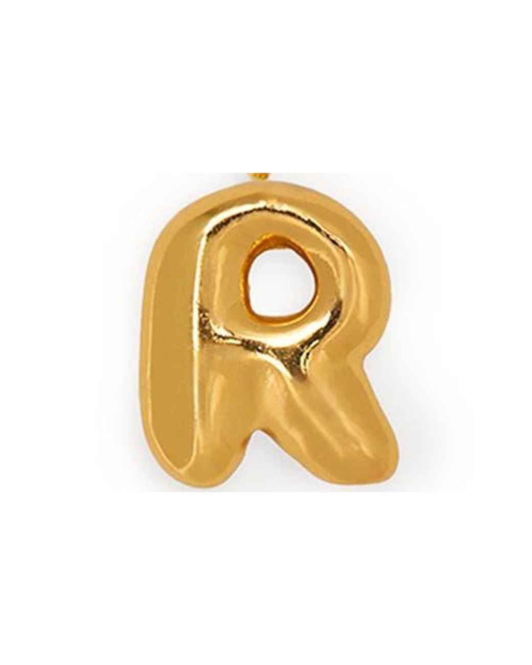 Saachi Metallic Bubble Charm Initial Bracelet