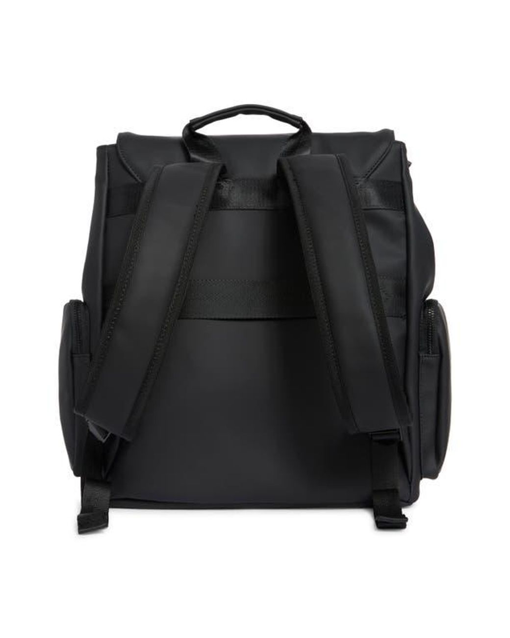 Bonobos Black Rubberized Laptop Backpack for men