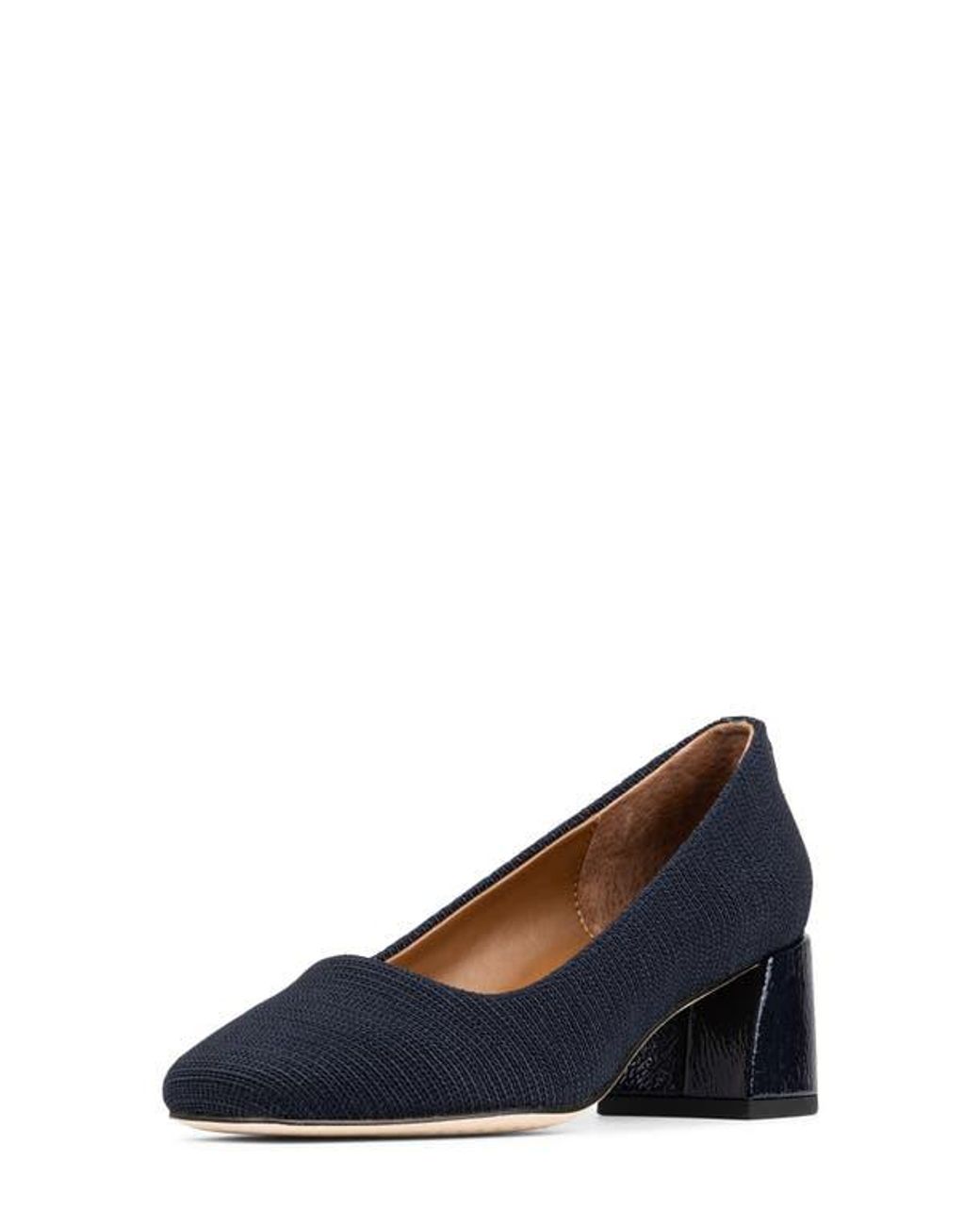 Donald J Pliner Blue Square Toe Pump