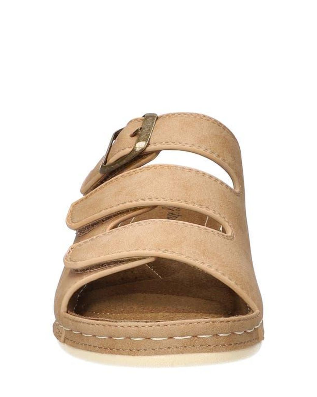 Easy Street Brown Pinterry Slide Sandal