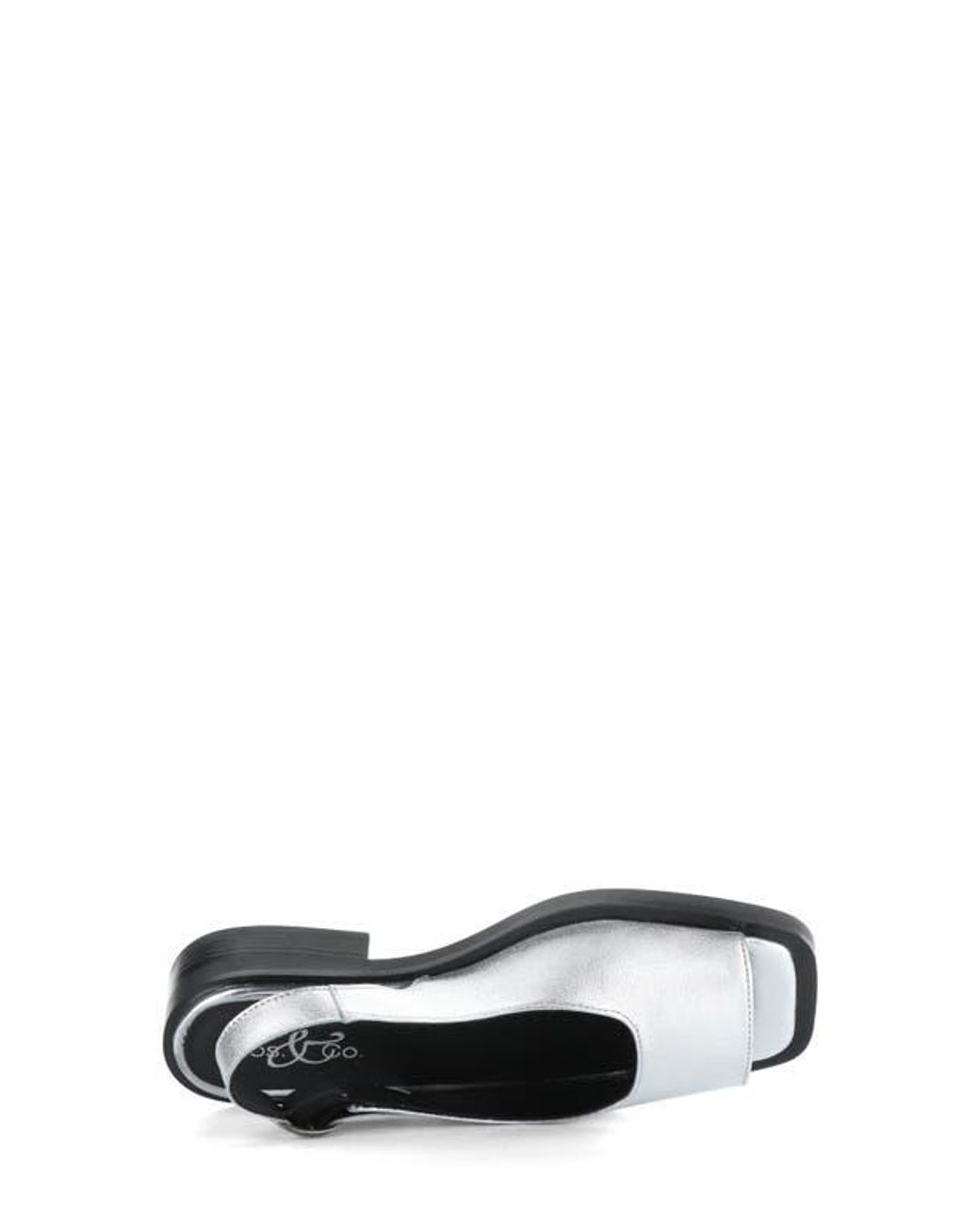 Bos. & Co. White Elena Slingback Flat