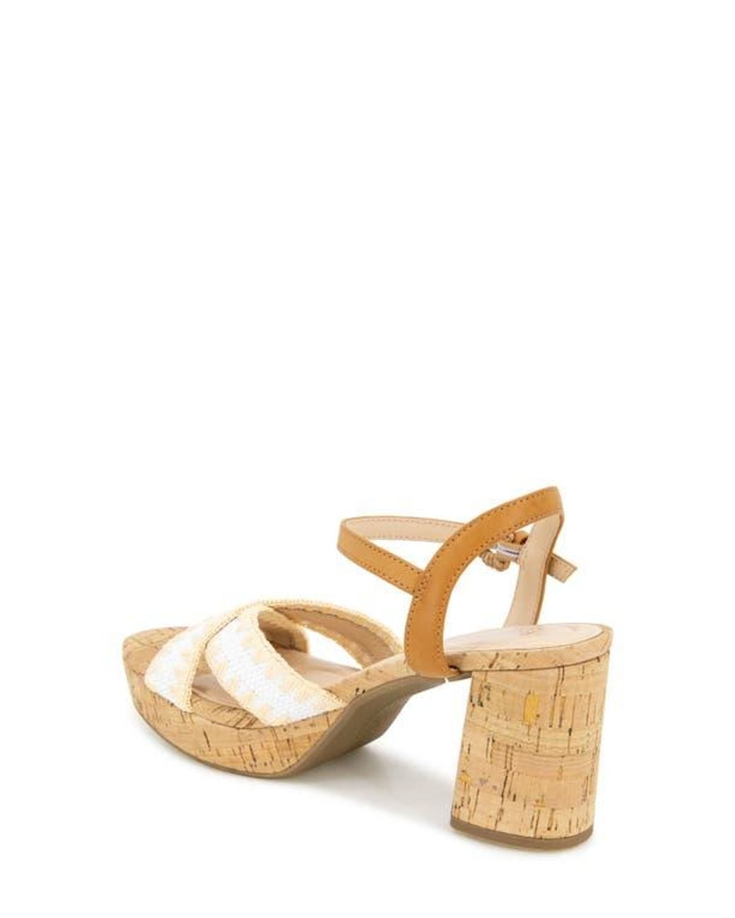 Kenneth Cole Metallic Reeva Platform Sandal