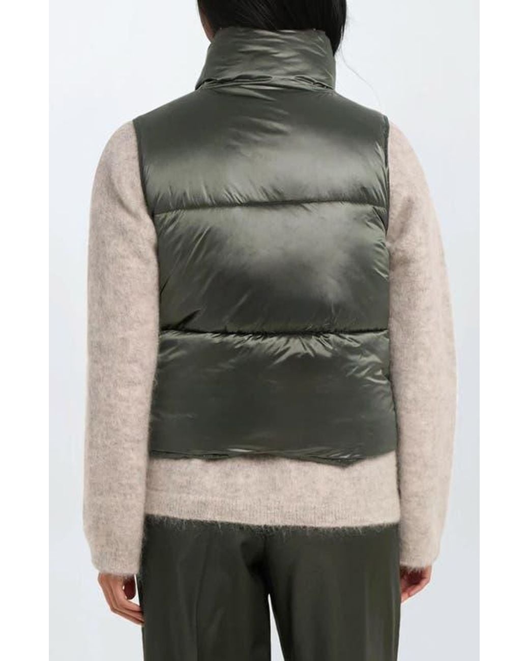 Noize Gray Cropped Puffer Vest