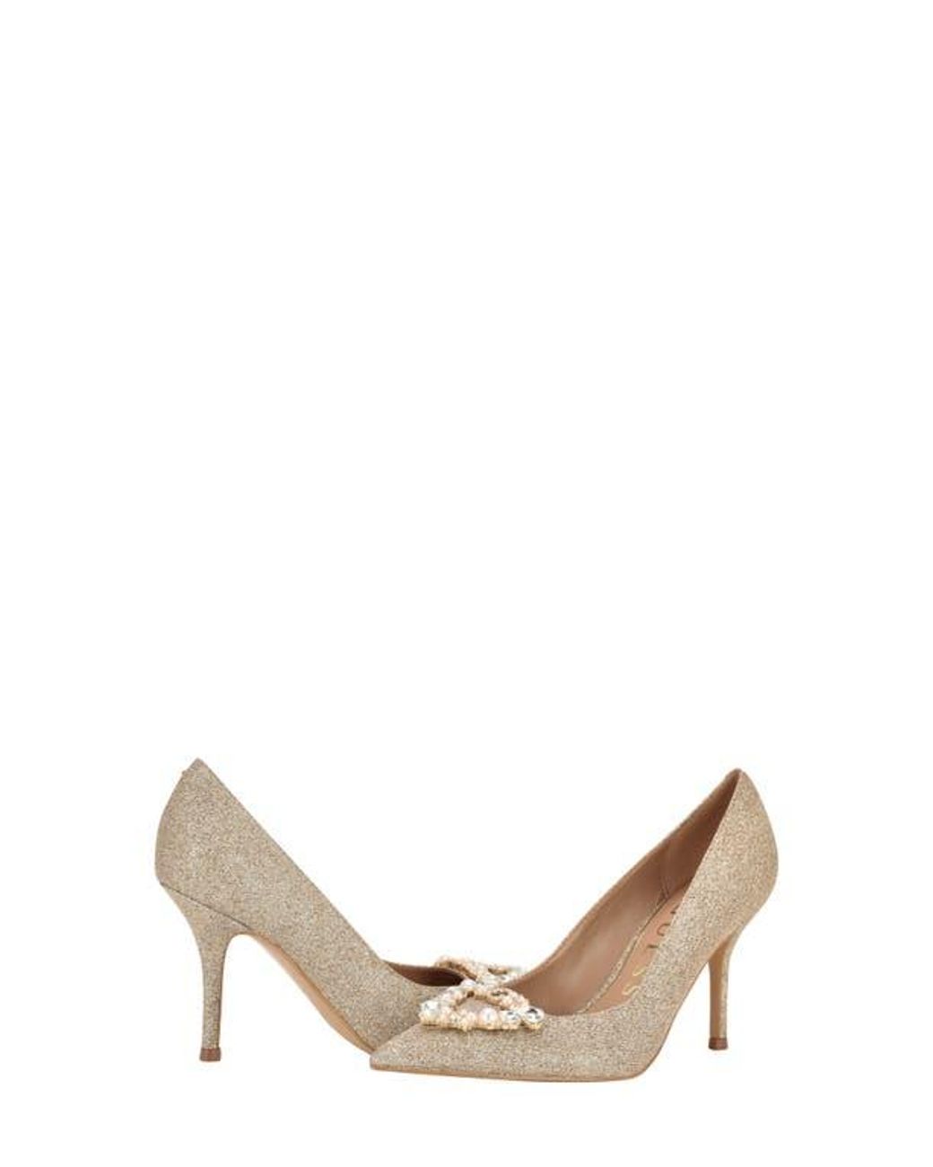 Guess Metallic Prinsen 2 Tweed Pump