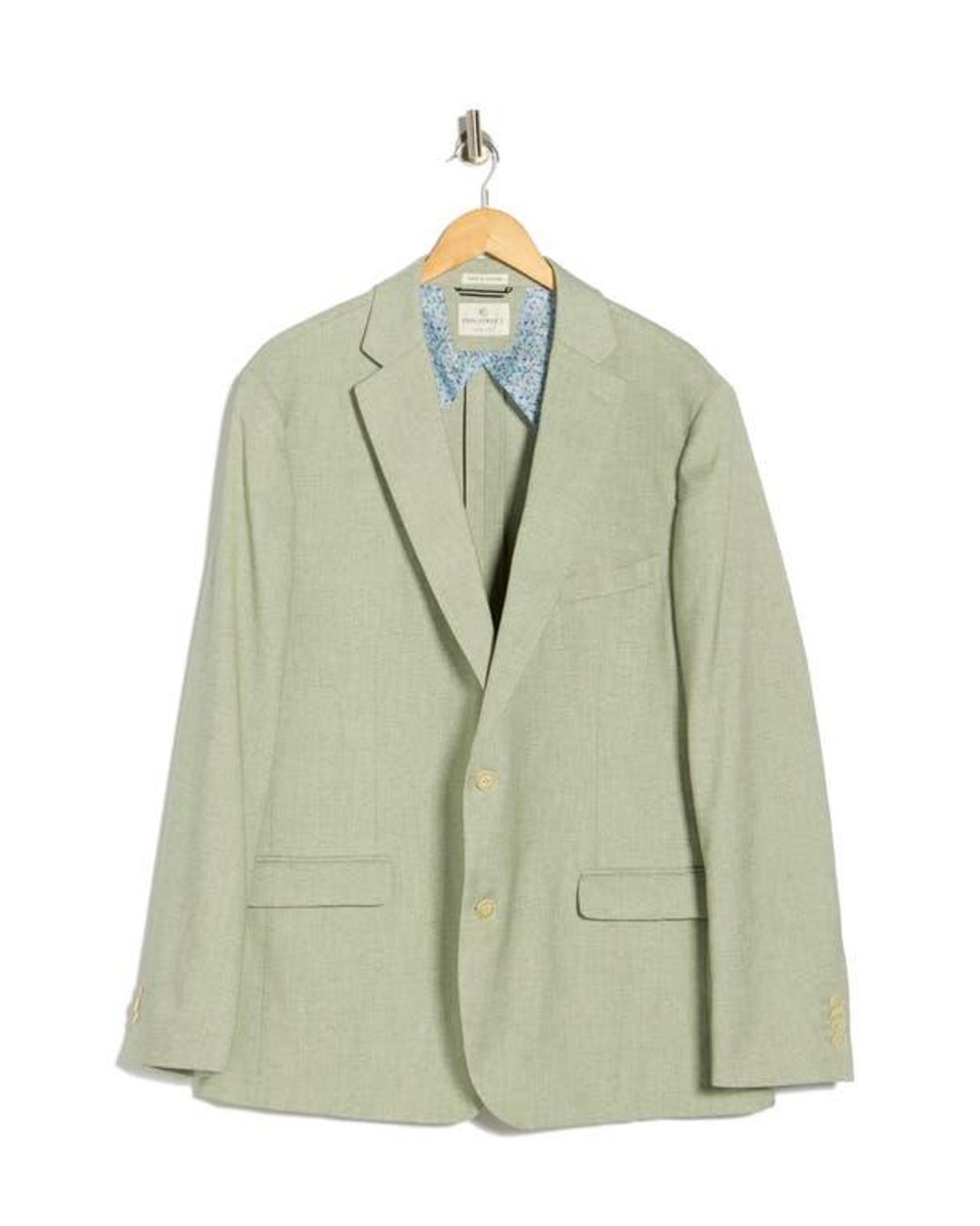 Con.struct Green Lino Two-Button Sport Coat for men