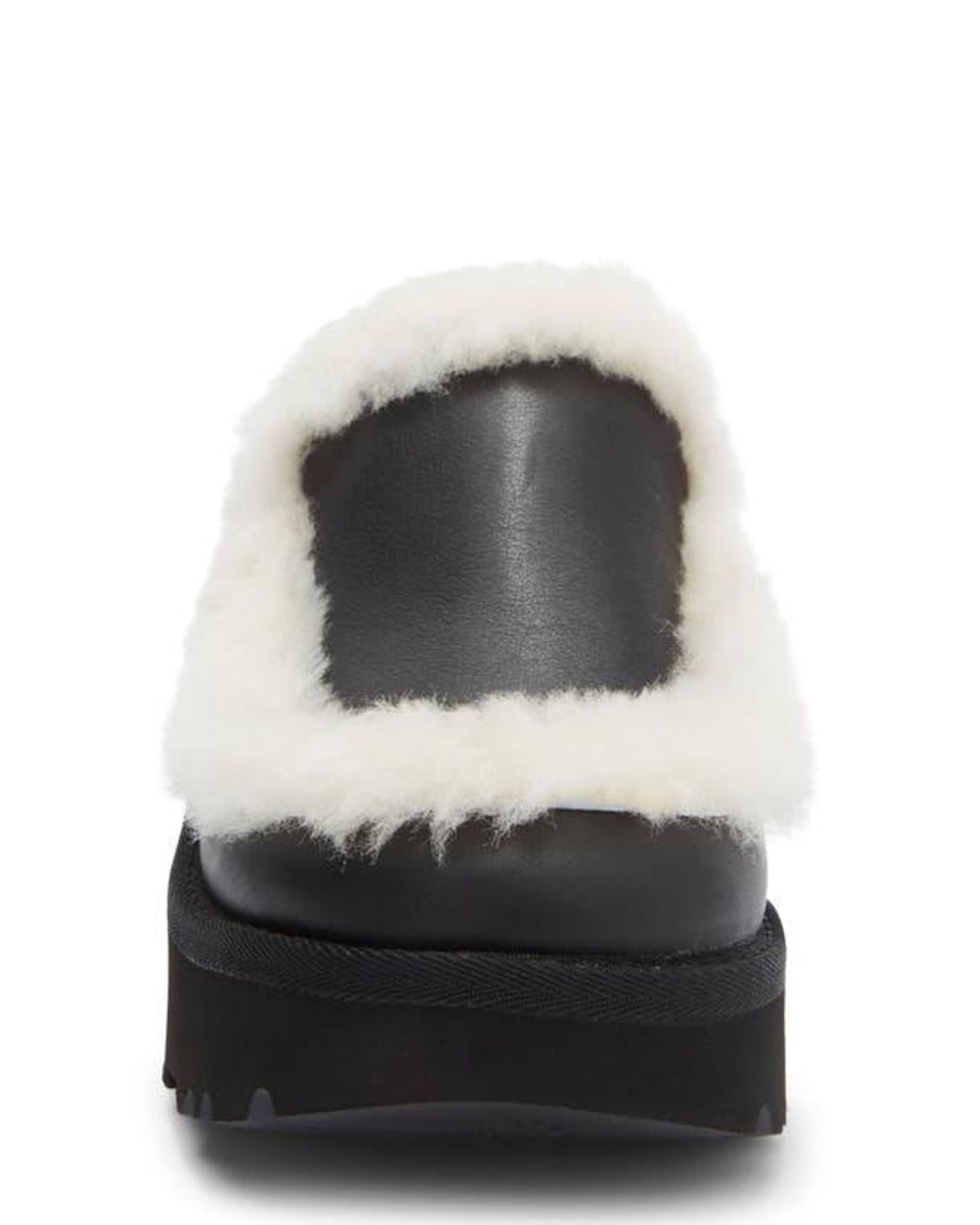Ugg Black Esmee Genuine Shearling Trim Clog