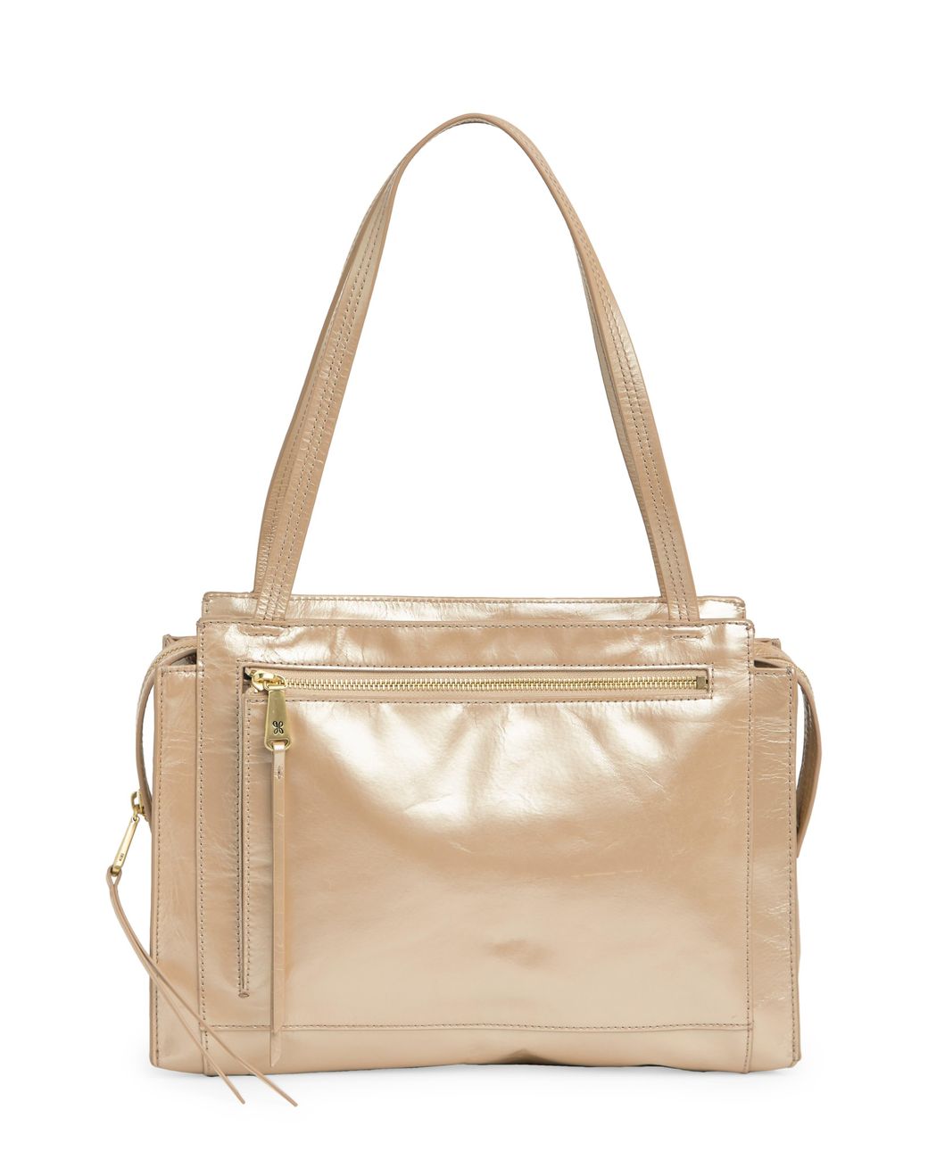 Hobo International Affinity Leather Shoulder Bag In Blush Metallic At