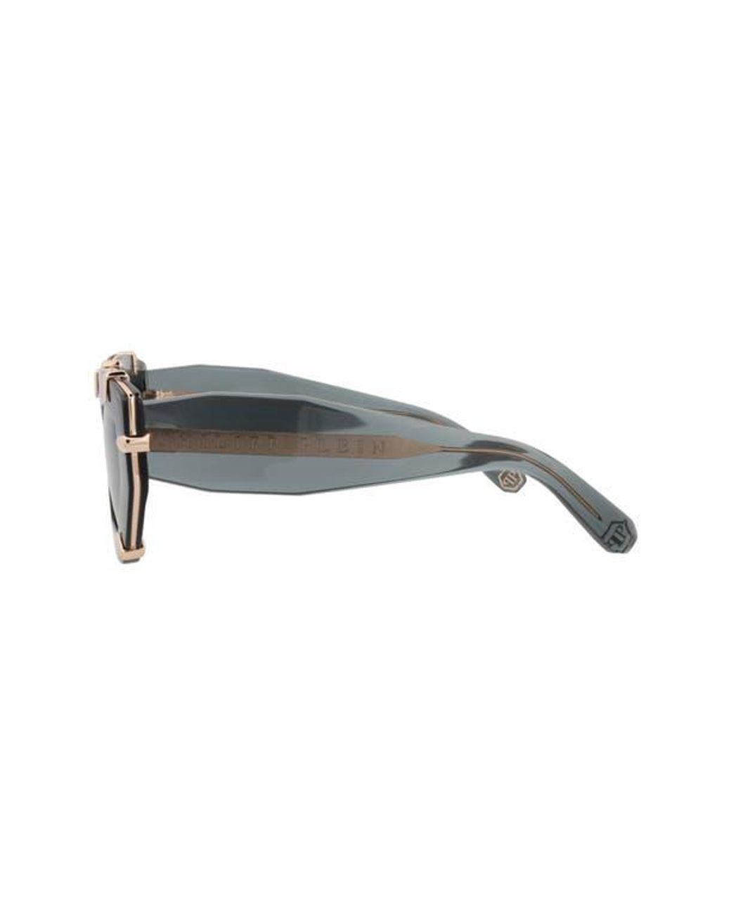 Philipp Plein Translucent Gray Cat-Eye Sunglasses NEW PHILIPP PLEIN SPP049 SILVER PLEIN SEVENTIES SUNGLASSES  main image 2